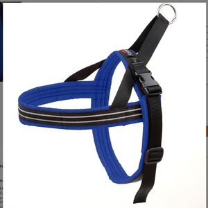 Adjustable Blue and Black Dog Harness